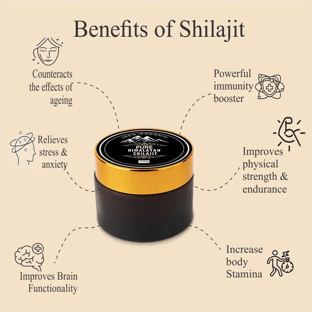 100% Pure & Natural Aftabi Shilajit